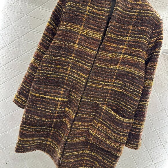 Loro Piana new woven mid-length wool coat - Picture 3 of 8